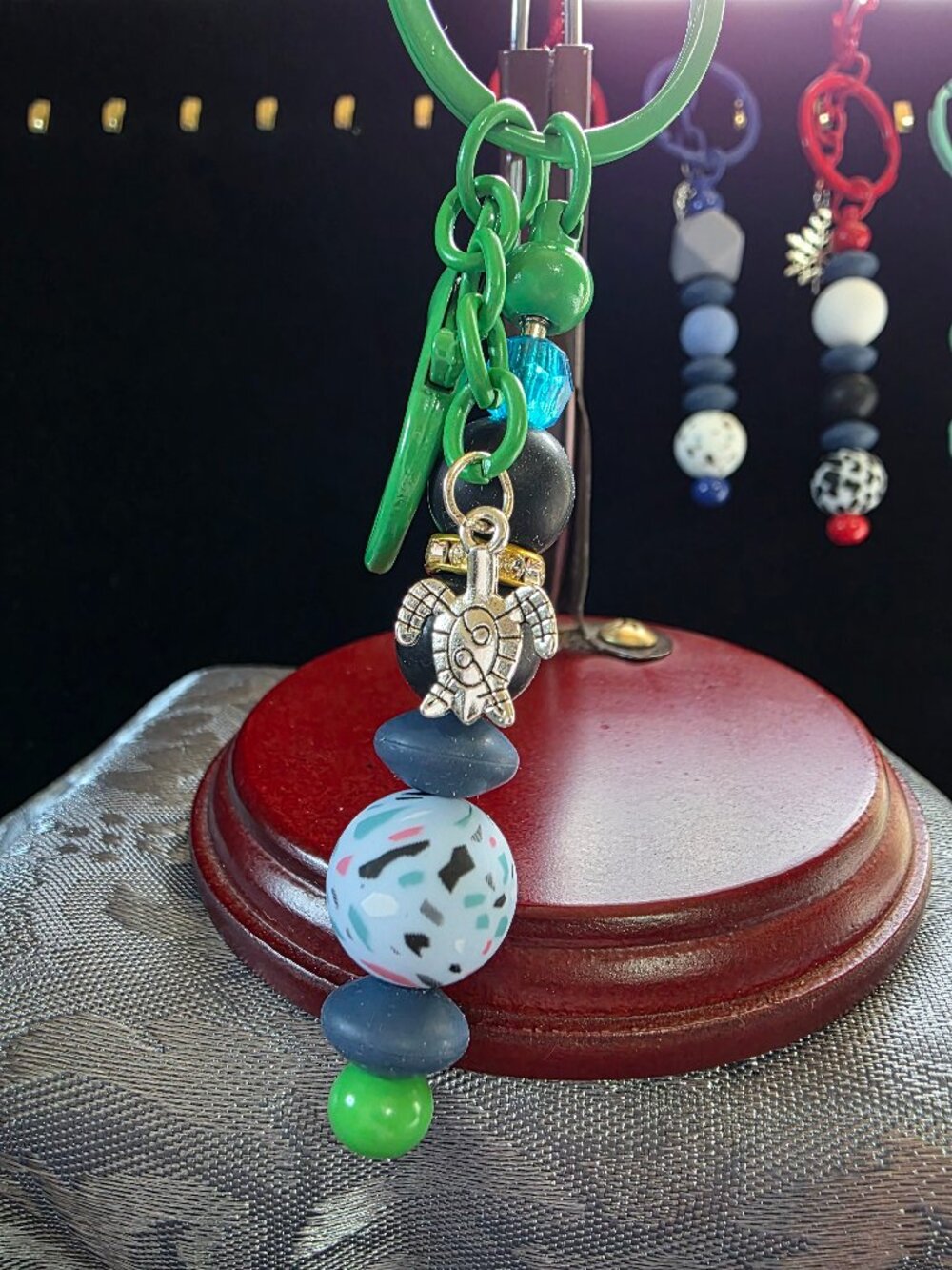 Sea Turtle Charm Keychain Created by S. Sears Trendy Fashionable Must Have !!!!
